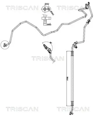 Hochdruck-/Niederdruckleitung, Klimaanlage TRISCAN 9010 24007