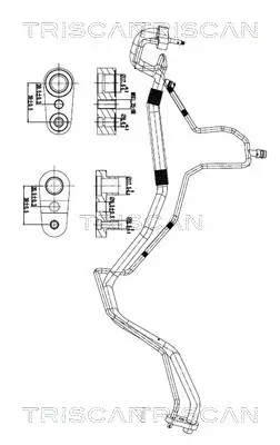 Hochdruck-/Niederdruckleitung, Klimaanlage TRISCAN 9010 24008 Bild Hochdruck-/Niederdruckleitung, Klimaanlage TRISCAN 9010 24008