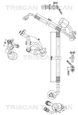Hochdruck-/Niederdruckleitung, Klimaanlage TRISCAN 9010 24009 Bild Hochdruck-/Niederdruckleitung, Klimaanlage TRISCAN 9010 24009