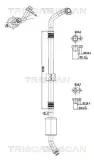 Hochdruck-/Niederdruckleitung, Klimaanlage vorne TRISCAN 9010 25002