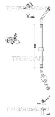 Hochdruck-/Niederdruckleitung, Klimaanlage vorne TRISCAN 9010 25004 Bild Hochdruck-/Niederdruckleitung, Klimaanlage vorne TRISCAN 9010 25004