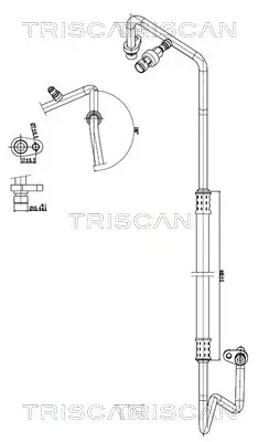 Hochdruck-/Niederdruckleitung, Klimaanlage TRISCAN 9010 25014 Bild Hochdruck-/Niederdruckleitung, Klimaanlage TRISCAN 9010 25014