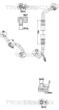 Hochdruck-/Niederdruckleitung, Klimaanlage TRISCAN 9010 25015