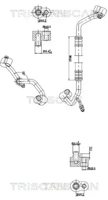 Hochdruck-/Niederdruckleitung, Klimaanlage TRISCAN 9010 25015 Bild Hochdruck-/Niederdruckleitung, Klimaanlage TRISCAN 9010 25015