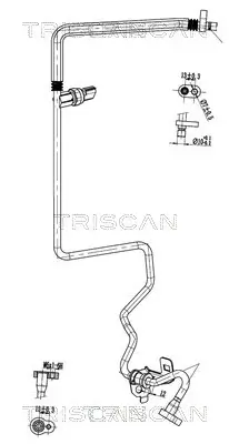 Hochdruck-/Niederdruckleitung, Klimaanlage TRISCAN 9010 25019