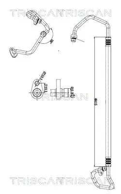 Hochdruck-/Niederdruckleitung, Klimaanlage TRISCAN 9010 25020 Bild Hochdruck-/Niederdruckleitung, Klimaanlage TRISCAN 9010 25020