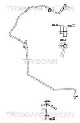 Hochdruck-/Niederdruckleitung, Klimaanlage hinten TRISCAN 9010 25022 Bild Hochdruck-/Niederdruckleitung, Klimaanlage hinten TRISCAN 9010 25022