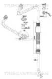 Hochdruck-/Niederdruckleitung, Klimaanlage vorne TRISCAN 9010 25023