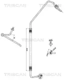 Hochdruck-/Niederdruckleitung, Klimaanlage vorne TRISCAN 9010 25026