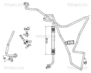 Hochdruck-/Niederdruckleitung, Klimaanlage TRISCAN 9010 25029