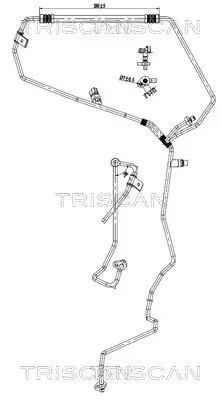 Hochdruck-/Niederdruckleitung, Klimaanlage TRISCAN 9010 25030