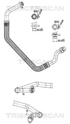 Hochdruck-/Niederdruckleitung, Klimaanlage TRISCAN 9010 25031