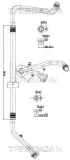 Hochdruck-/Niederdruckleitung, Klimaanlage vorne TRISCAN 9010 25032