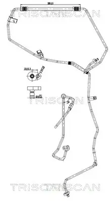 Hochdruck-/Niederdruckleitung, Klimaanlage TRISCAN 9010 25039 Bild Hochdruck-/Niederdruckleitung, Klimaanlage TRISCAN 9010 25039
