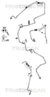 Hochdruck-/Niederdruckleitung, Klimaanlage TRISCAN 9010 25043 Bild Hochdruck-/Niederdruckleitung, Klimaanlage TRISCAN 9010 25043