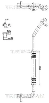 Hochdruck-/Niederdruckleitung, Klimaanlage TRISCAN 9010 25044 Bild Hochdruck-/Niederdruckleitung, Klimaanlage TRISCAN 9010 25044