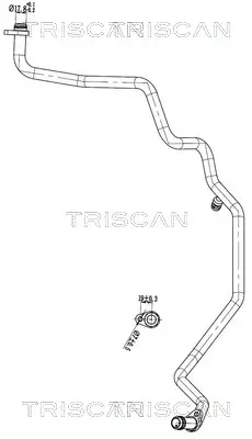 Hochdruck-/Niederdruckleitung, Klimaanlage TRISCAN 9010 25050 Bild Hochdruck-/Niederdruckleitung, Klimaanlage TRISCAN 9010 25050