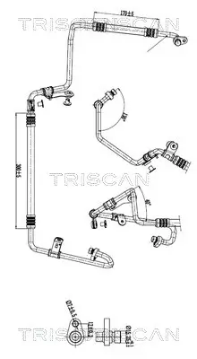 Hochdruck-/Niederdruckleitung, Klimaanlage TRISCAN 9010 25052 Bild Hochdruck-/Niederdruckleitung, Klimaanlage TRISCAN 9010 25052