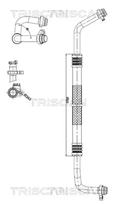 Hochdruck-/Niederdruckleitung, Klimaanlage TRISCAN 9010 25056 Bild Hochdruck-/Niederdruckleitung, Klimaanlage TRISCAN 9010 25056