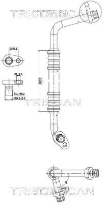Hochdruck-/Niederdruckleitung, Klimaanlage TRISCAN 9010 28003