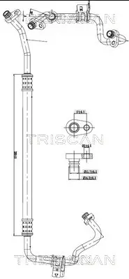 Hochdruck-/Niederdruckleitung, Klimaanlage TRISCAN 9010 28010 Bild Hochdruck-/Niederdruckleitung, Klimaanlage TRISCAN 9010 28010