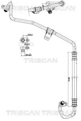 Hochdruck-/Niederdruckleitung, Klimaanlage TRISCAN 9010 28021 Bild Hochdruck-/Niederdruckleitung, Klimaanlage TRISCAN 9010 28021