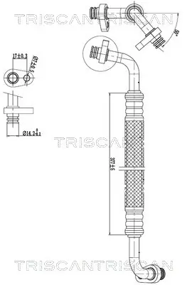 Hochdruck-/Niederdruckleitung, Klimaanlage TRISCAN 9010 28031 Bild Hochdruck-/Niederdruckleitung, Klimaanlage TRISCAN 9010 28031