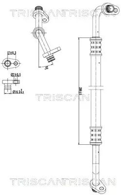 Hochdruck-/Niederdruckleitung, Klimaanlage TRISCAN 9010 28035