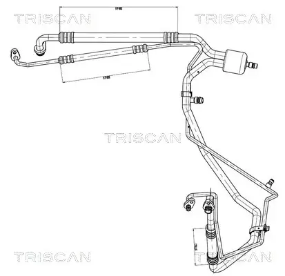 Hochdruck-/Niederdruckleitung, Klimaanlage TRISCAN 9010 28039