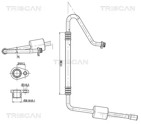 Hochdruck-/Niederdruckleitung, Klimaanlage vorne TRISCAN 9010 28040 Bild Hochdruck-/Niederdruckleitung, Klimaanlage vorne TRISCAN 9010 28040