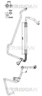 Hochdruck-/Niederdruckleitung, Klimaanlage TRISCAN 9010 28071 Bild Hochdruck-/Niederdruckleitung, Klimaanlage TRISCAN 9010 28071