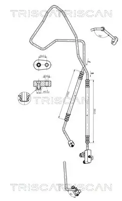 Hochdruck-/Niederdruckleitung, Klimaanlage TRISCAN 9010 28082 Bild Hochdruck-/Niederdruckleitung, Klimaanlage TRISCAN 9010 28082
