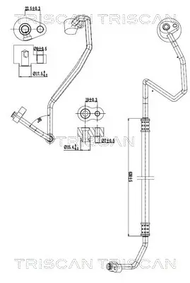 Hochdruck-/Niederdruckleitung, Klimaanlage TRISCAN 9010 28084 Bild Hochdruck-/Niederdruckleitung, Klimaanlage TRISCAN 9010 28084