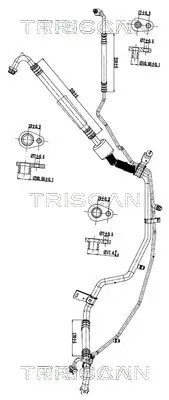 Hochdruck-/Niederdruckleitung, Klimaanlage TRISCAN 9010 28088
