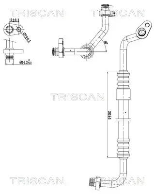 Hochdruck-/Niederdruckleitung, Klimaanlage TRISCAN 9010 28091