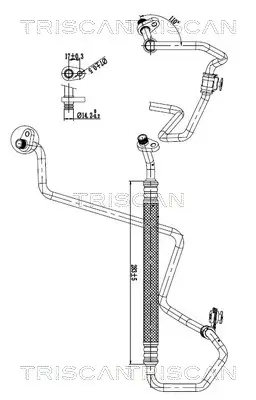 Hochdruck-/Niederdruckleitung, Klimaanlage TRISCAN 9010 28097