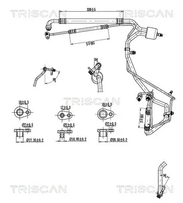 Hochdruck-/Niederdruckleitung, Klimaanlage TRISCAN 9010 28101 Bild Hochdruck-/Niederdruckleitung, Klimaanlage TRISCAN 9010 28101