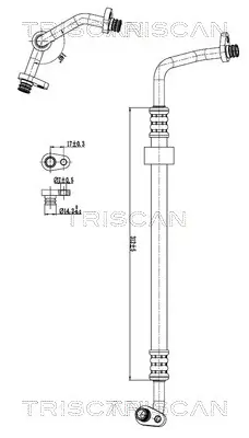 Hochdruck-/Niederdruckleitung, Klimaanlage TRISCAN 9010 28102