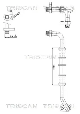 Hochdruck-/Niederdruckleitung, Klimaanlage TRISCAN 9010 28103