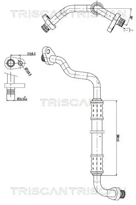 Hochdruck-/Niederdruckleitung, Klimaanlage TRISCAN 9010 28107 Bild Hochdruck-/Niederdruckleitung, Klimaanlage TRISCAN 9010 28107