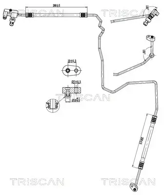 Hochdruck-/Niederdruckleitung, Klimaanlage TRISCAN 9010 28119 Bild Hochdruck-/Niederdruckleitung, Klimaanlage TRISCAN 9010 28119