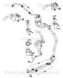 Hochdruck-/Niederdruckleitung, Klimaanlage TRISCAN 9010 28124