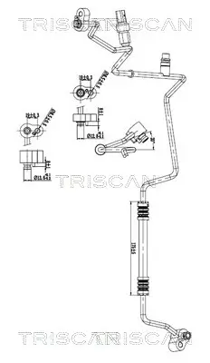 Hochdruck-/Niederdruckleitung, Klimaanlage TRISCAN 9010 29003 Bild Hochdruck-/Niederdruckleitung, Klimaanlage TRISCAN 9010 29003