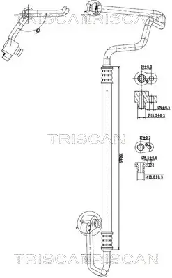 Hochdruck-/Niederdruckleitung, Klimaanlage TRISCAN 9010 29006 Bild Hochdruck-/Niederdruckleitung, Klimaanlage TRISCAN 9010 29006