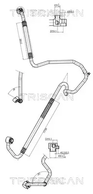Hochdruck-/Niederdruckleitung, Klimaanlage TRISCAN 9010 29014