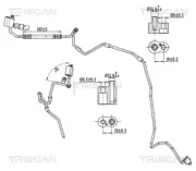 Hochdruck-/Niederdruckleitung, Klimaanlage TRISCAN 9010 29016