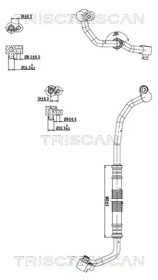 Hochdruck-/Niederdruckleitung, Klimaanlage TRISCAN 9010 29024 Bild Hochdruck-/Niederdruckleitung, Klimaanlage TRISCAN 9010 29024