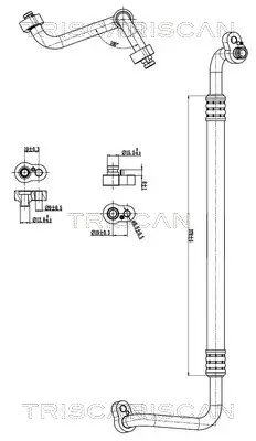 Hochdruck-/Niederdruckleitung, Klimaanlage TRISCAN 9010 29026 Bild Hochdruck-/Niederdruckleitung, Klimaanlage TRISCAN 9010 29026