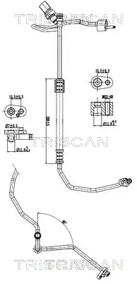 Hochdruck-/Niederdruckleitung, Klimaanlage TRISCAN 9010 29031 Bild Hochdruck-/Niederdruckleitung, Klimaanlage TRISCAN 9010 29031