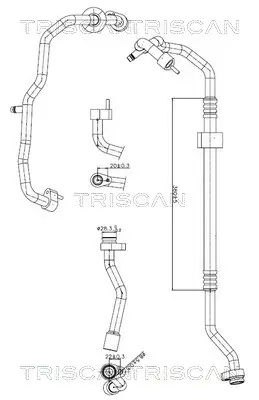 Hochdruck-/Niederdruckleitung, Klimaanlage TRISCAN 9010 29034 Bild Hochdruck-/Niederdruckleitung, Klimaanlage TRISCAN 9010 29034